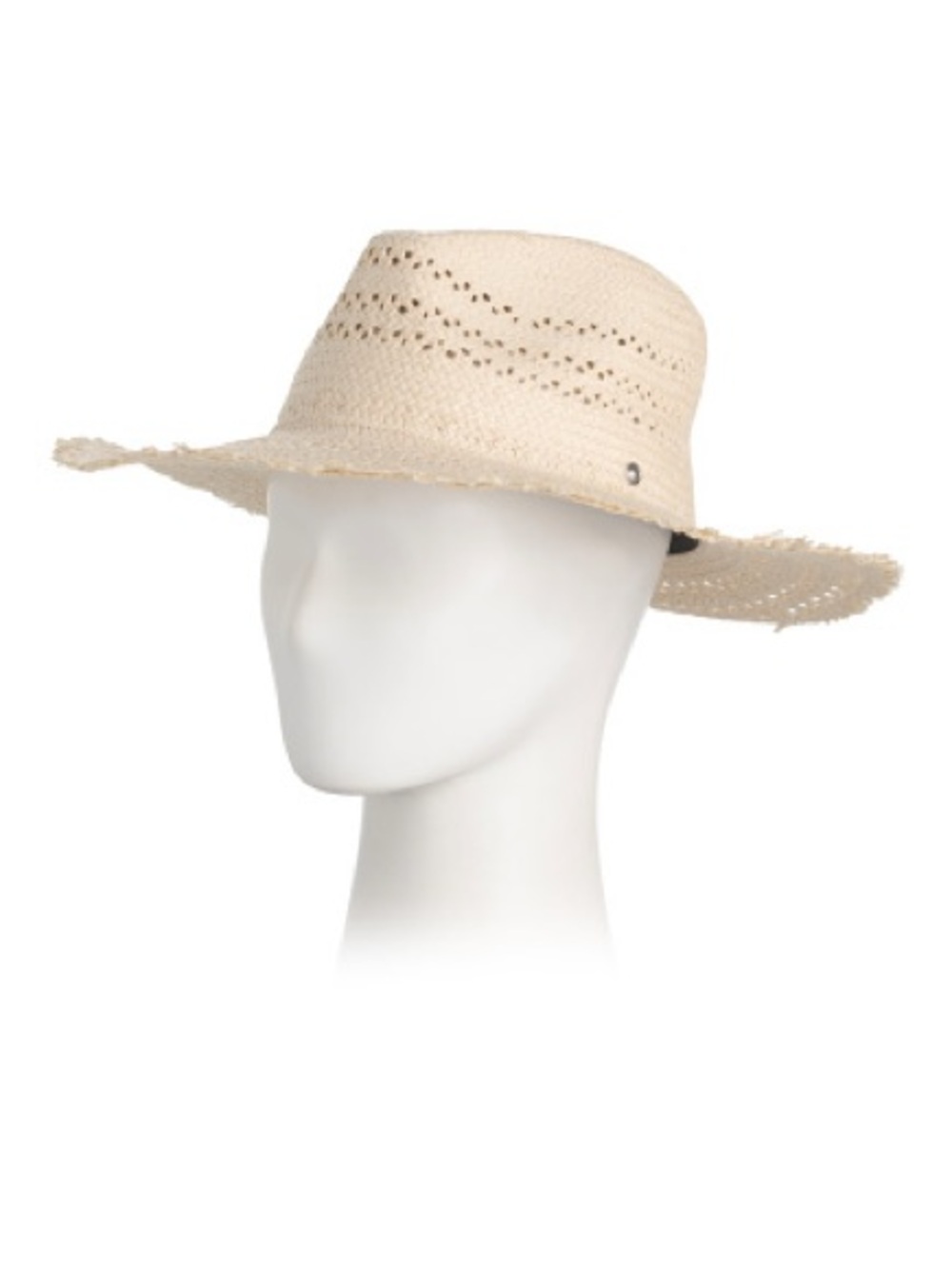 rag & bone Natural Straw Wide-Brim Fedora